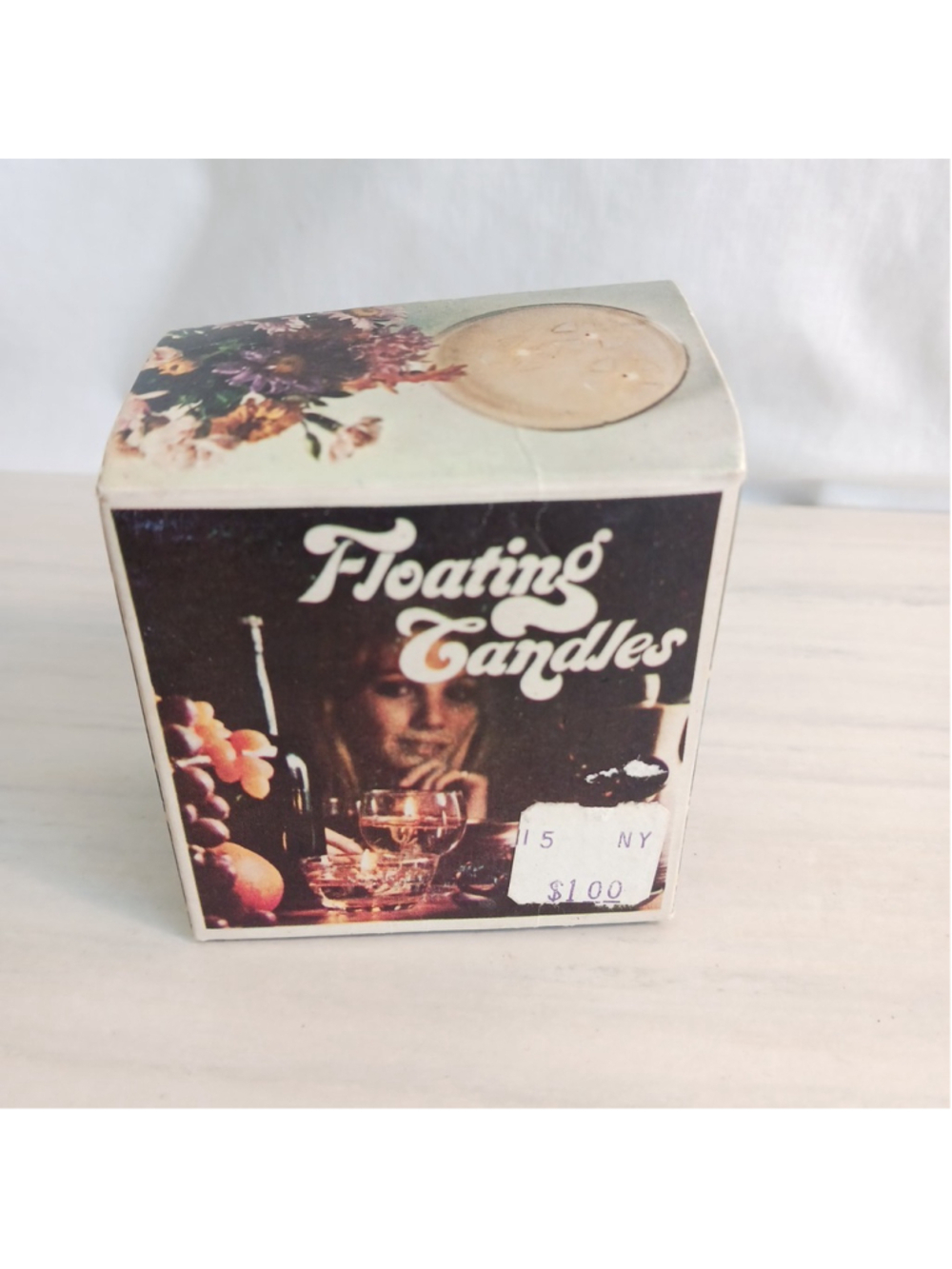 Vintage Floating Candles Knobler 4 Floats Plus Wicks Just Add Oil.